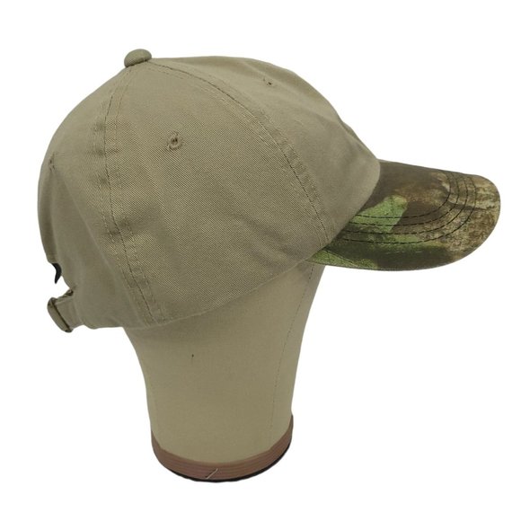 Outdoor Cap Advantage Khaki Camouflage Tuck Strap Slide Cap Trucker Hunting Hat - Picture 3 of 8